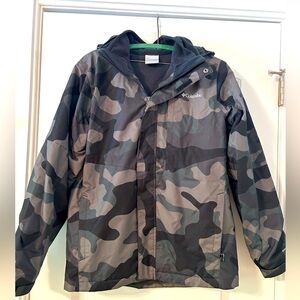 Columbia Boy’s Camo Jacket - Black and Gray